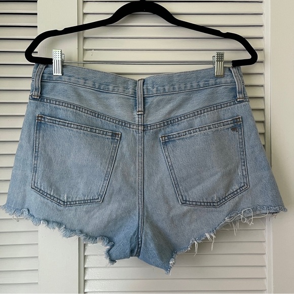 Madewell Relaxed Denim Cutoff Shorts High Rise, 2.5” Inseam | Light Wash | 27 - Picture 3 of 11